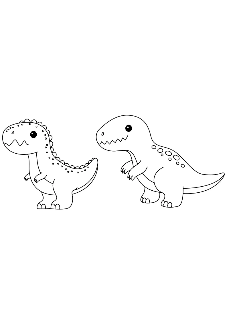 t-rex kolorowanka dla dzieci