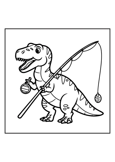 Edukacyjna kolorowanka t-rex do wydruku