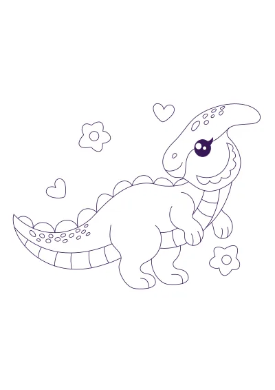 Pokoloruj t-rex – darmowy szablon PDF