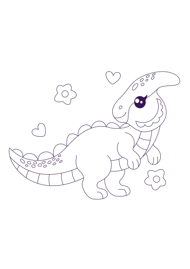 Pokoloruj t-rex – darmowy szablon PDF