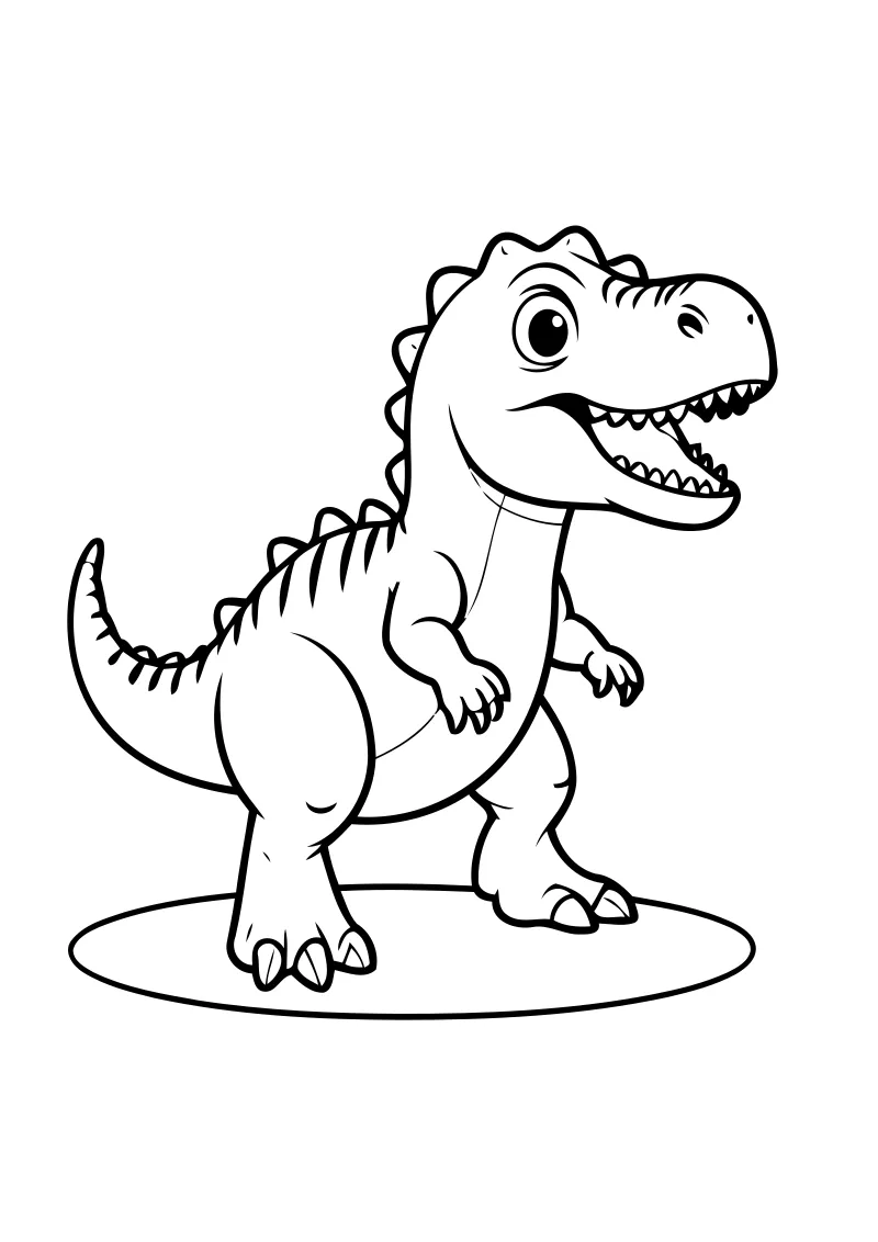 t-rex kolorowanki dla dzieci