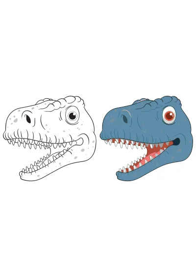 t-rex kolorowanki dla dzieci