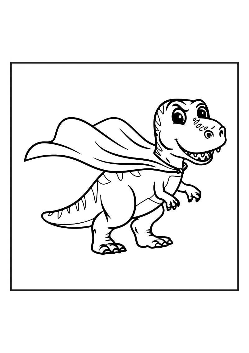 kolorowanka do druku t-rex PDF