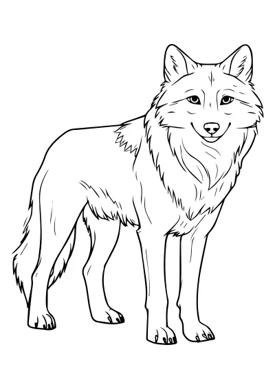 Kolorowanka wilki – format A4 PDF